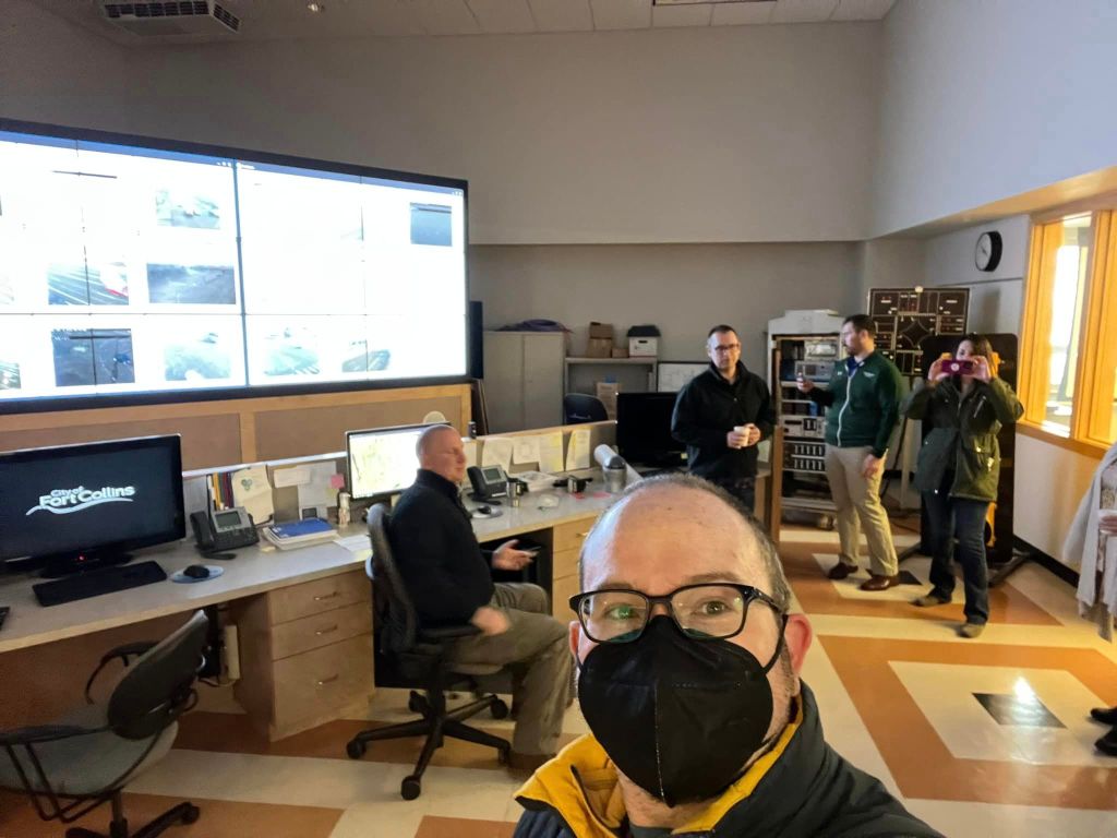 Fort Collins Traffic Department cameras room
