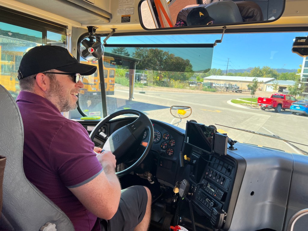 Nick Armstrong drives PSD school bus